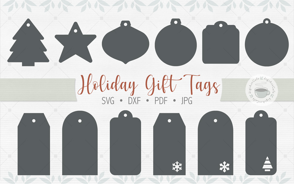 Holiday Gift Tags SVG
