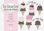 Ice Cream Cone SVG Bundle