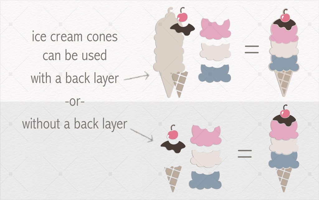 Ice Cream Cone SVG-Dusty Blue