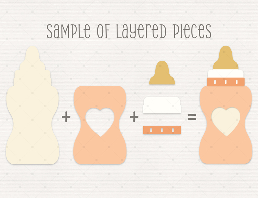 Baby Bottles SVG