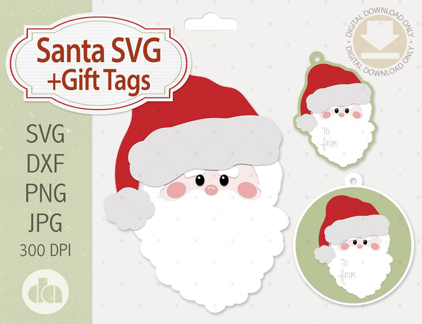 Santa SVG+Gift Tags