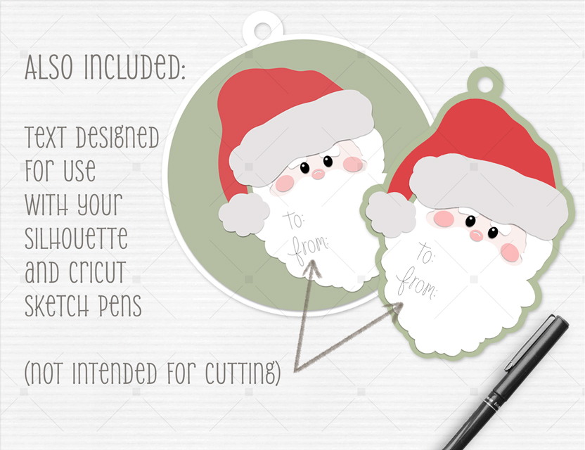 Santa SVG+Gift Tags