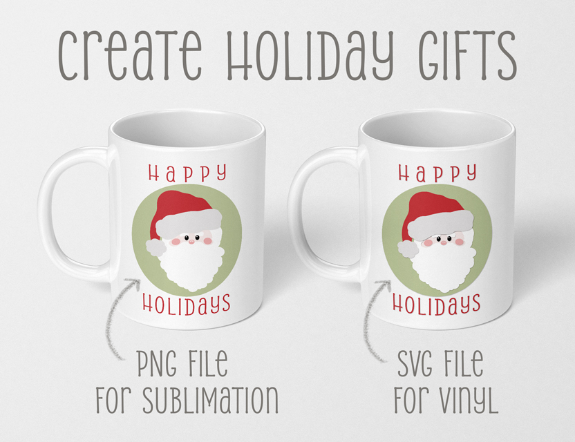 Santa SVG+Gift Tags