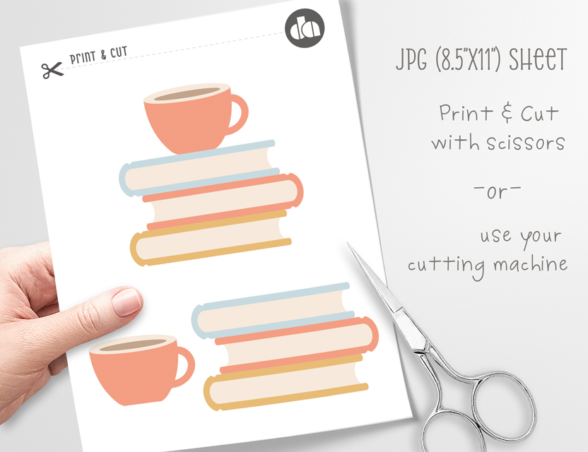 Coffee and Books SVG